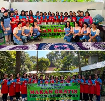 Wujudkan Kasih Humanis, Wanita Katolik RI DPC Tanjungkarang Ikut Aksi "Selasih" Bersama 10 Ranting